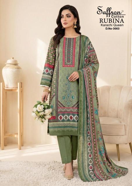 Saffron rubina vol-3 dress materials wholesale whats up numbers